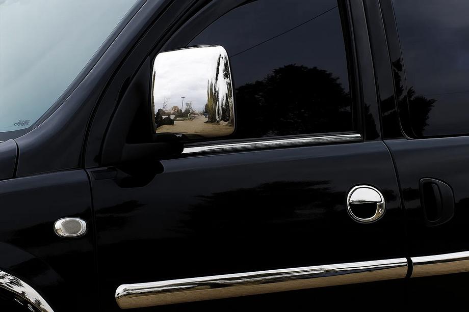 Opel Combo 2002–2012 Fensterrahmen Blenden (2 Stk, Edelstahl) Image