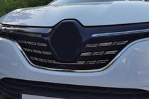 Renault Megane IV 2016-2025 Chrom Kühlergrill Abdeckungen 2021+ (5 Stk, Edelstahl) OmsaLine - Italienischer Edelstahl Foto 1