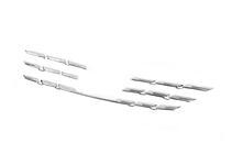 Renault Megane IV 2016-2025 Chrom Kühlergrill Abdeckungen 2021+ (5 Stk, Edelstahl) OmsaLine - Italienischer Edelstahl Foto 4