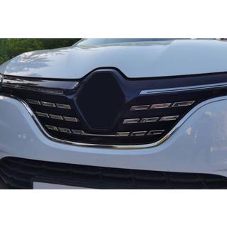Chrom Kühlergrill Abdeckungen 2021+ (5 Stk, Edelstahl) Renault Megane IV 2016-2025 Foto 2