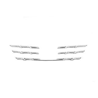 Chrom Kühlergrill Abdeckungen 2021+ (5 Stk, Edelstahl) Renault Megane IV 2016-2025 Foto 3