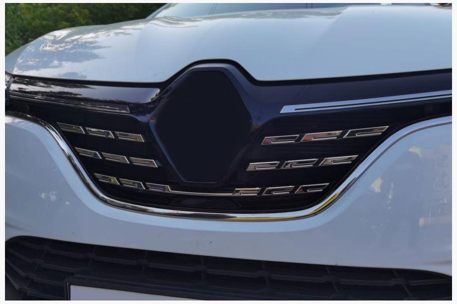 Renault Megane IV 2016-2025 Chrom Kühlergrill Abdeckungen 2021+ (5 Stk, Edelstahl) OmsaLine - Italienischer Edelstahl Image