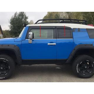 Fensterunterkante Edelstahl Zierleisten (4 Stück) Toyota FJ Cruiser 2006-2022 Foto 1