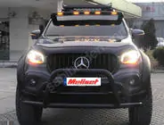 Mercedes X class 2017-2020 Frontscheiben Spoiler (V3, lackierbar) Foto 1