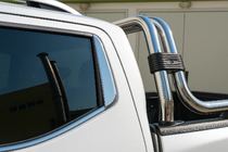 Nissan Navara/NP300 2016- Edelstahl Abdeckungen für hintere Säulen (2 Stk) Foto 1