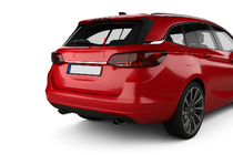 Opel Astra K 2016-2021 Chromleiste über dem Kennzeichen (SW, Edelstahl) Foto 1