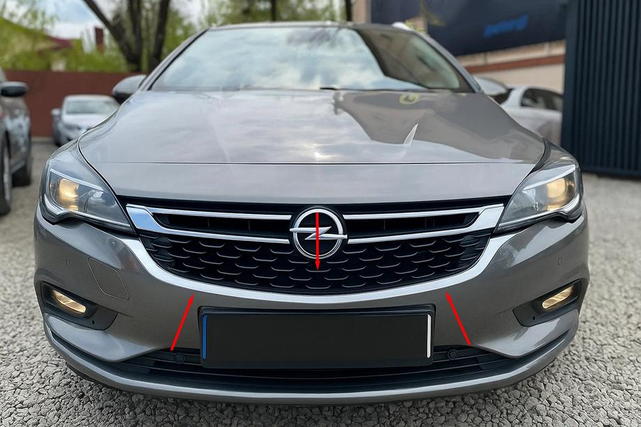 Opel Astra K 2016-2021 Zierleiste Frontgrill (Edelstahl) Image