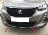 Peugeot 2008 2019- Abdeckung für vordere Stoßstange (1 Stk, Edelstahl) Foto 1