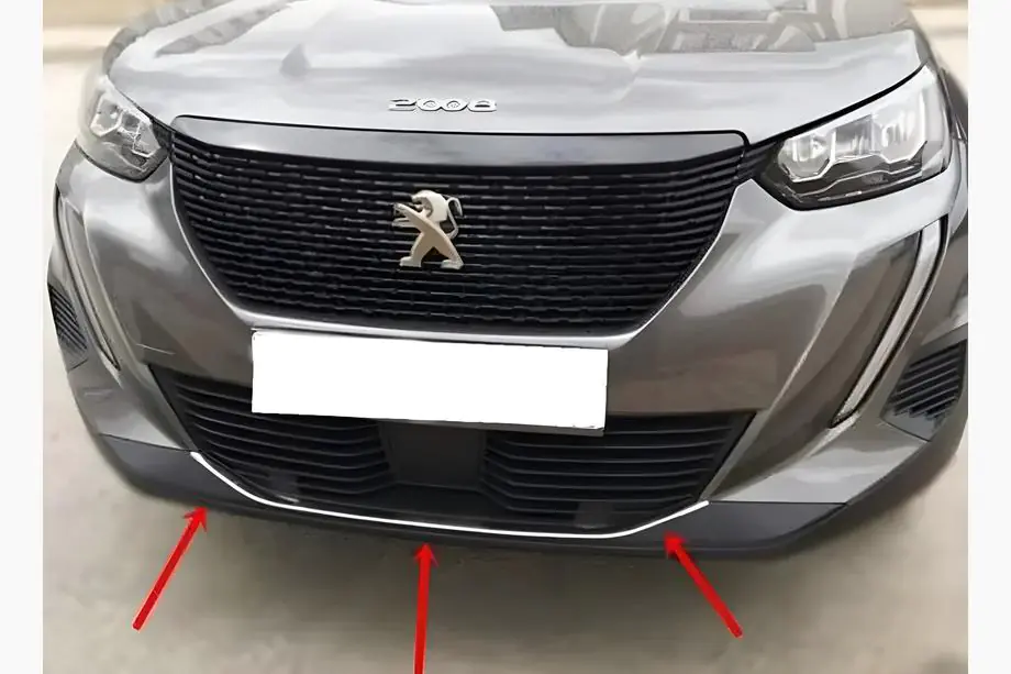 Peugeot 2008 2019- Abdeckung für vordere Stoßstange (1 Stk, Edelstahl) Image