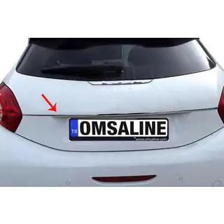Chromleiste über dem Kennzeichen OmsaLine (Edelstahl)