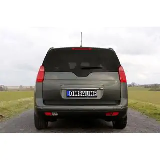 Chromleiste über dem Kennzeichen OmsaLine (Edelstahl)