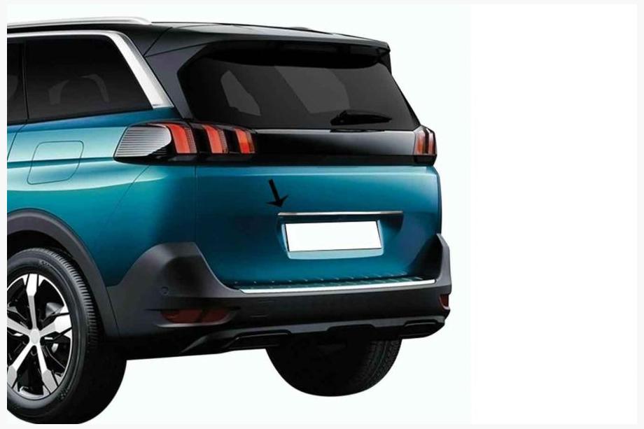 Peugeot 5008 2016-2023 Chromleiste über dem Kennzeichen OmsaLine (Edelstahl) Image