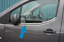 Peugeot Partner/Rifter 2019- Fensterrahmen Blenden (2 Stk, Edelstahl) Foto 1