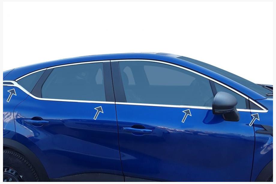 Renault Captur 2019- Fensterzierleisten Edelstahl (8 Stk) Image
