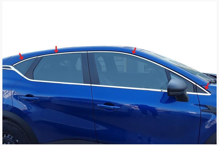 Renault Captur 2019- Fensterzierleisten oben Edelstahl (8 Stk) Image