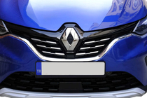 Renault Captur 2019- Chrom Kühlergrill Blenden (6 Stk, Edelstahl) Foto 4