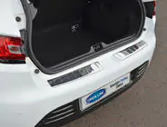 Renault Clio IV 2012-2019 Heckstoßstangenabdeckung HB (2 Stk, Edelstahl) Foto 1