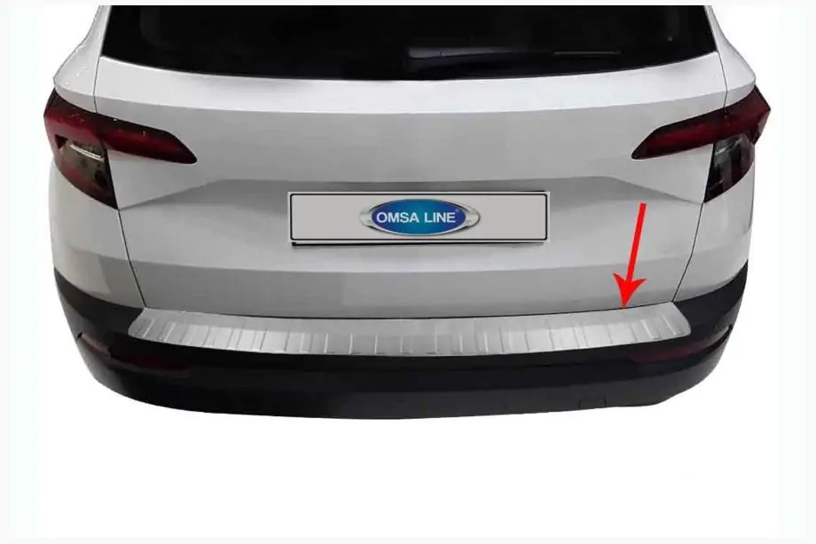 Skoda Karoq 2018- Heckstoßstangenschutz OmsaLine Edelstahl Image