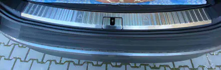 Skoda Kodiaq 2016-2023 Einstiegsleiste hinten OmsaLine Edelstahl Foto 1