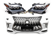 Lexus LX570/450d 2008-2022 Mini-Facelift Kit von Modell 2008-2015 auf TRD Sport (Stoßstange, Scheinwerfer) Foto 4