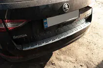 Skoda Superb 2015-2024 Heckstoßstangenschutz SW Edelstahl Foto 7