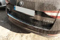 Skoda Superb 2015-2024 Heckstoßstangenschutz SW Edelstahl Foto 8