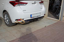 Toyota Auris 2012-2018 Heckdiffusor für Stoßstange (2016-2018, grundiert zum Lackieren) Foto 4