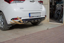 Toyota Auris 2012-2018 Heckdiffusor für Stoßstange (2016-2018, grundiert zum Lackieren) Foto 5