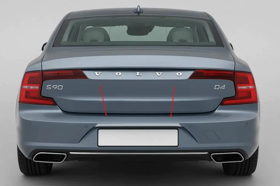 Volvo S90/V90 2016- Chromleiste über dem Kennzeichen (für S90, Edelstahl) Image