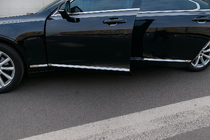 Volvo S90/V90 2016- Chrom Zierleisten für Türen (für V90, Edelstahl) Foto 3