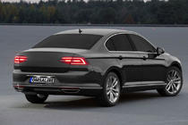 Volkswagen Passat B8 2015-2023 Chromleiste über dem Kennzeichen SD (OmsaLine, Edelstahl) Foto 1