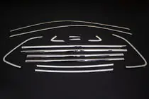 Volkswagen Polo 2017- Fensterzierleisten komplett (14-tlg, Edelstahl) Foto 2