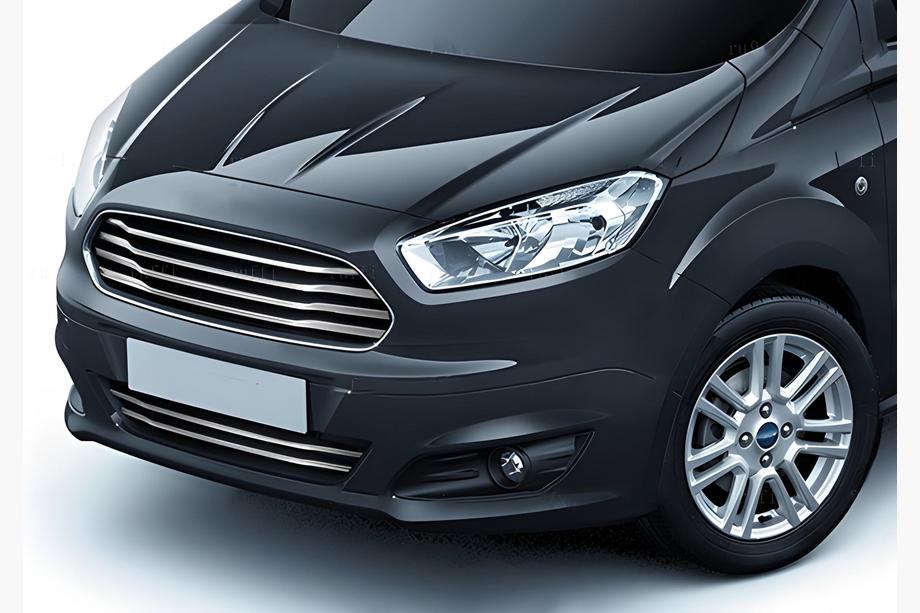 Ford Courier 2014-2023 Grillblenden Carmos (2014-2018, 6 Stk, Edelstahl) Image