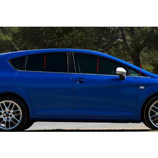 Fensterzierleisten Edelstahl Carmos (6 Stk) Seat Leon 2005-2012 Foto 1