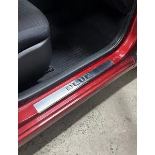 Einstiegsleisten Carmos Blue V2 (4 Stk, Edelstahl) Hyundai Accent 2011-2017 Foto 3