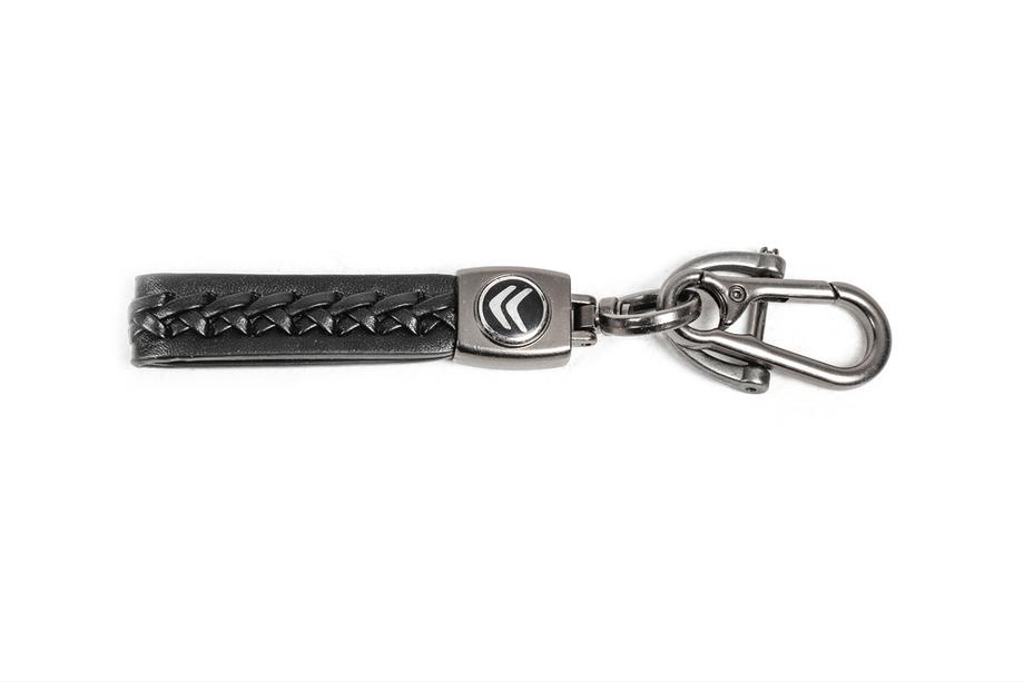 Citroen Leder Schlüsselanhänger V2 mit Citroen Logo Image