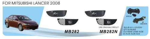 Mitsubishi Lancer X 2008- Nebelscheinwerfer (2 Stk, Halogen) Foto 1