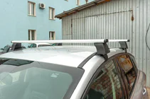 Nissan Leaf 2017- Dachträger für glattes Dach (Chrom, Paar) Foto 3