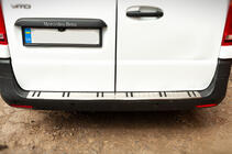 Mercedes Vito/V-class W447 2014- Heckstoßstangenabdeckung OmsaLine Chrom+ABS (Edelstahl) Foto 2