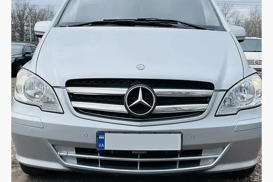 Mercedes Vito W639 2004-2014 Zierleisten für Kühlergrillkante 2010-2015 (Edelstahl) Image