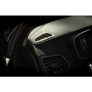 Lüftungsabdeckung Innenraum (2 Stk, Edelstahl) Renault Megane IV 2016-2025 Foto 3