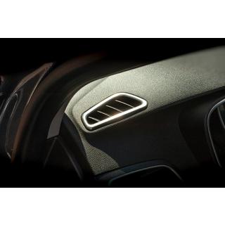 Lüftungsabdeckung Innenraum (2 Stk, Edelstahl) Renault Megane IV 2016-2025 Foto 2