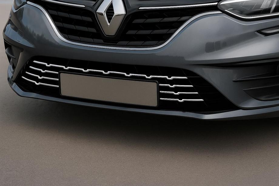 Renault Megane IV 2016-2025 Heckstoßstangen-Schutzleisten 2021+ (7 Stk, Edelstahl) Image