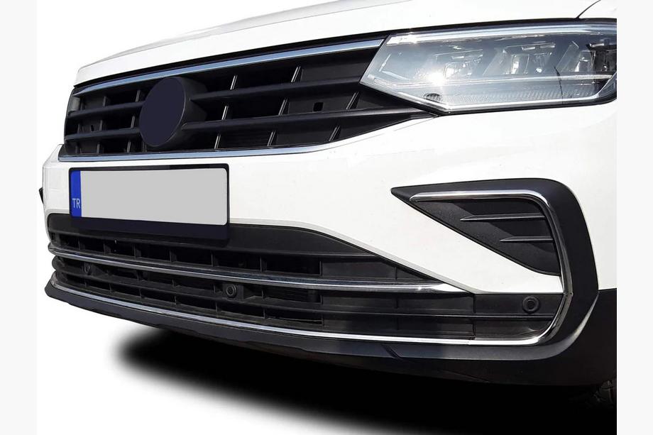 Volkswagen Tiguan 2016-2023 Abdeckungen für Nebelscheinwerfer 2020+ (4 Stk, Edelstahl) Image