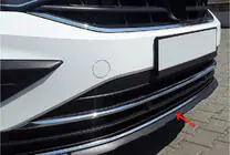 Volkswagen Tiguan 2016-2023 Edelstahl Frontstoßstangenabdeckung 2020+ Foto 1