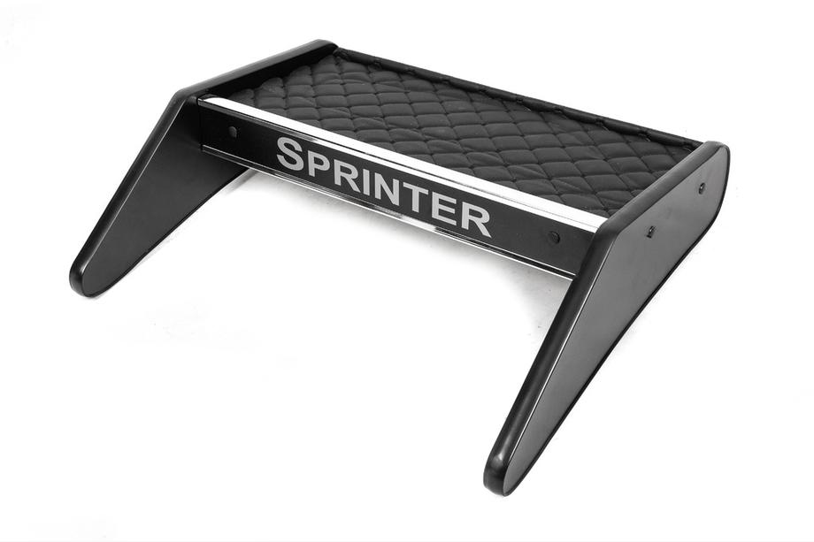 Mercedes Sprinter W906 2006–2018 Ablagebrett für Armaturenbrett (Schwarz mit schwarzer Naht) Image