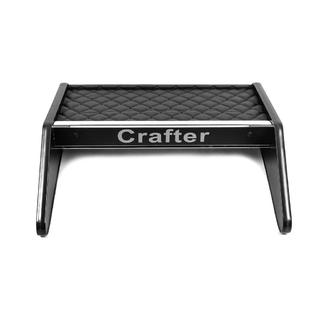 Ablagebrett für Armaturenbrett (Schwarz mit schwarzer Naht) Volkswagen Crafter 2006-2016 Foto 3