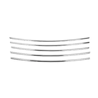 Chrom Kühlergrill Abdeckung (2005-2008, 5 Stück, Edelstahl) Peugeot 307 2001-2008 Foto 2