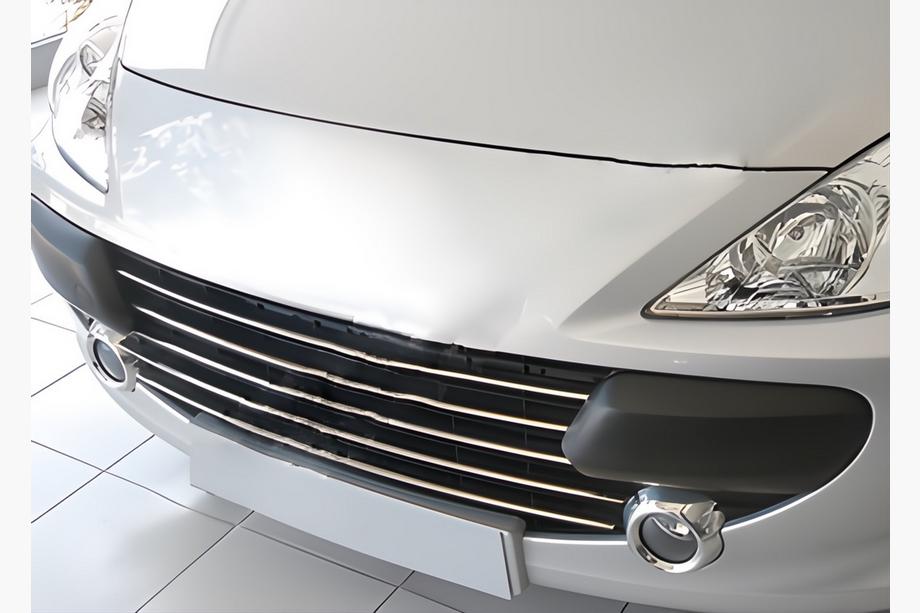 Peugeot 307 2001-2008 Chrom Kühlergrill Abdeckung (2005-2008, 5 Stück, Edelstahl) Image