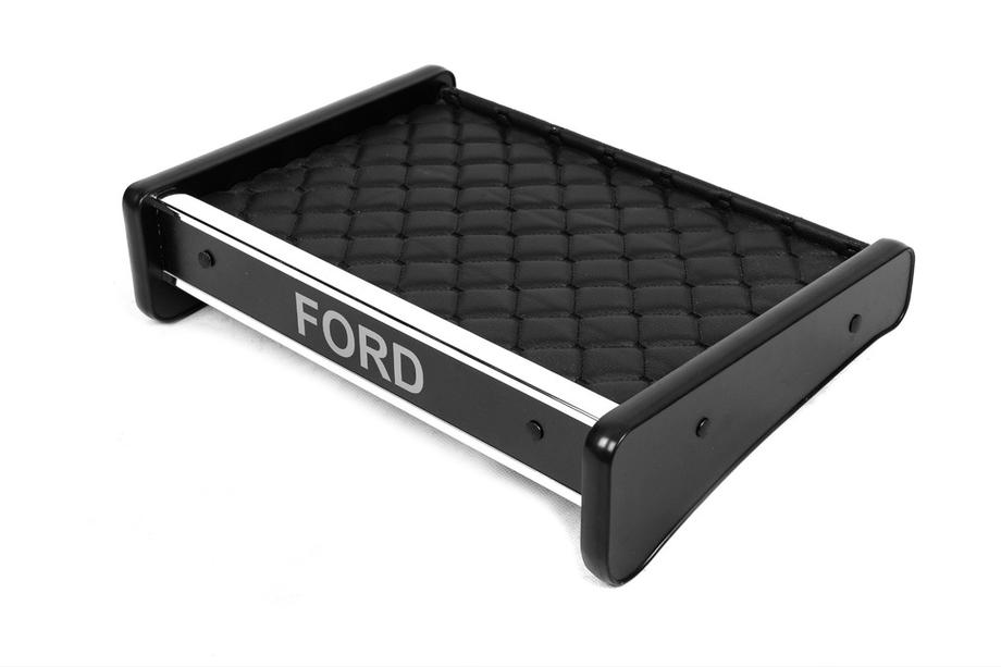 Ford Transit 1991-2000 Ablagefach für Armaturenbrett (Schwarz mit schwarzer Naht) Image